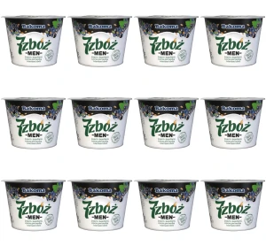 7 zbóż MEN Jogurt z jagodami, czarną porzeczką i z ziarnami zbóż 300g X12