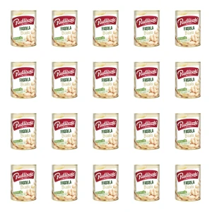 Pudliszki Fasola Biała w Zalewie Canellini w Puszce - Żródło Białka 400g X20