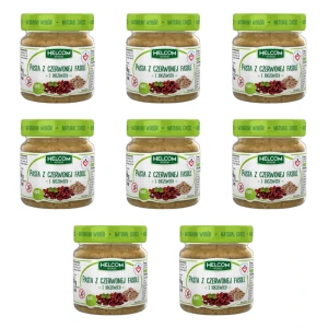 Pasta z czerwonej fasoli i soczewicy 190g Helcom X8