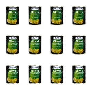 Oliwki zielone nadziewane cytryną 300ml HELCOM X12