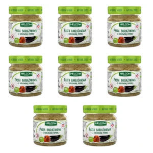 Pasta bakłażanowa z grillowaną papryką 190g Helcom X8
