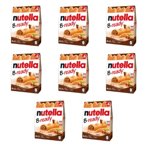 NUTELLA B-READY, wafelek z kremem, 6szt, 132g X8