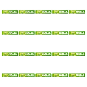 Halls Fresh Lime - Cukierki o Smaku Limonkowym z Witaminą 20szt 33.5g X20