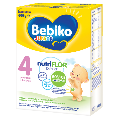 Bebiko Junior 4 Nutriflor Expert Mleko dla dzieci powyżej 2. roku życia 600g