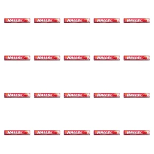 Halls Fruitwave Strawberry Cukierki z Nadzieniem o Smaku Truskawkowym 45g X20