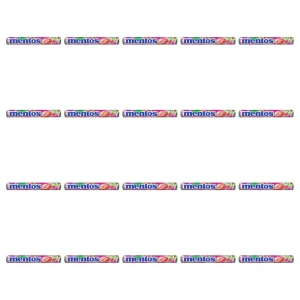 Mentos Cukierki do Żucia o Smaku Truskawkowym Strawberry Mix - Rolka 37,5 g X20