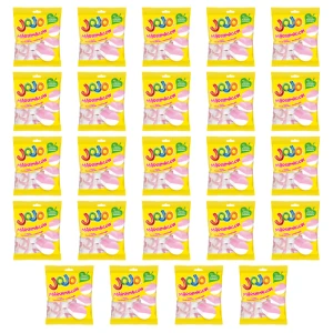JOJO Marshmallow Pianki o smaku truskawkowo-waniliowym 86g X24