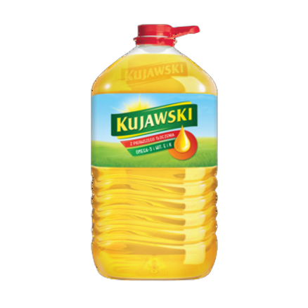 Olej rzepakowy z pierwszego tłoczenia Kujawski 5 l Olej rzepakowy z pierwszego tłoczenia Kujawski 5l