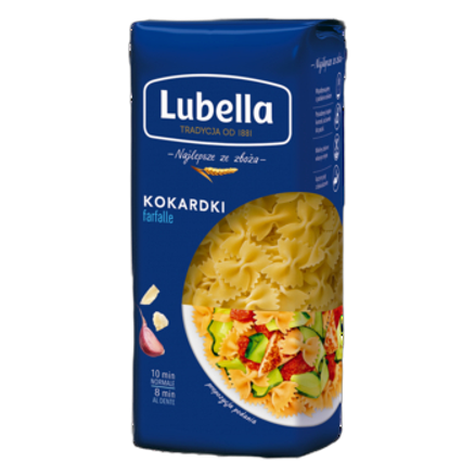 Makaron kokardki farfalle Lubella 400 g Makaron kokardki farfalle Lubella 400g