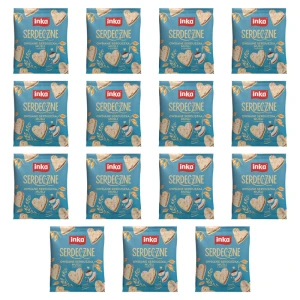 INKA SERDECZNE Owsiane serduszka musli z kokosem 50 g X15