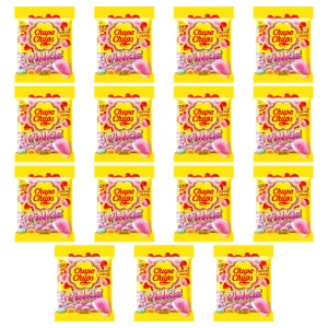 Żelki Chupa Chups Pinkis o smaku truskawkowym 90g X15
