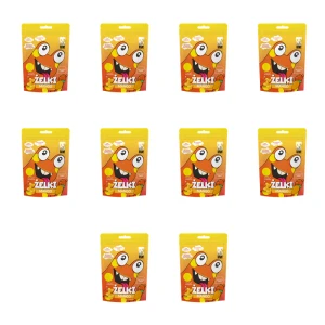 BeRAW Kids Żelki Owocowe o Smaku Mango 100% Owoc Naturalne Bez Cukru 35g X10