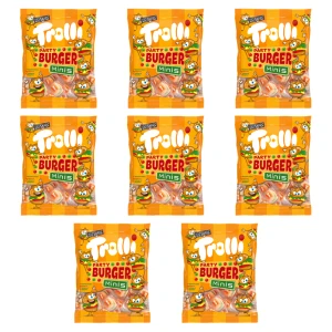 Trolli Party Burger Minis Żelki o smaku owocowym 170g X8