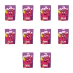 BeRAW Kids Żelki Malina z Chrupkami 35g X10