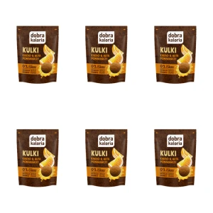 dobra kaloria Kulki kakao & nuta pomarańczy 65 g X6