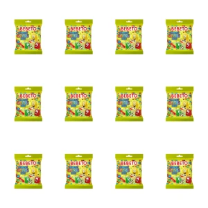 BEBETO RAINBOWS BRICKS SOUR 80g X12