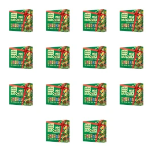 dobra kaloria Mini batoniki z nerkowców mix smaków 6 sztuk 102g X14