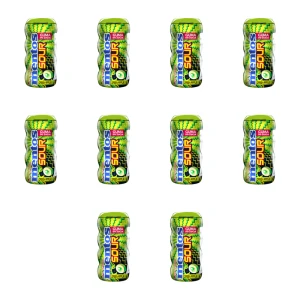Mentos Sour Gum Green Apple bottle 30g X10