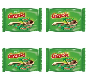Goplana Grześki Cukierki o smaku orzechowym w czekoladzie mlecznej 1 kg X4