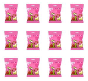 Bob Snail Fruit Snack Jabłko-Malina 40g X12