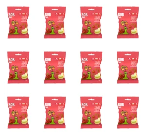 Bob Snail Fruit Snack Jabłko-Truskawka 40g X12