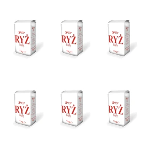 Sotto Ryż Biały Długoziarnisty 1kg papier X6