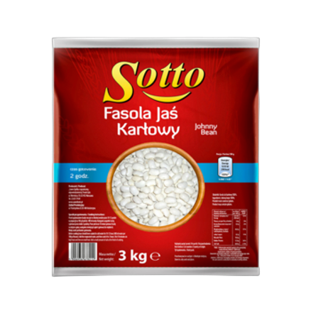 Fasola Piękny Jaś Karłowy Sotto 3 kg Fasola Piękny Jaś Karłowy Sotto 3kg