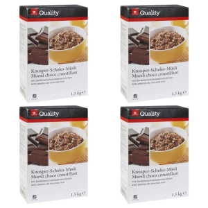TGQ Crunchy z czekoladą 1,5kg X4