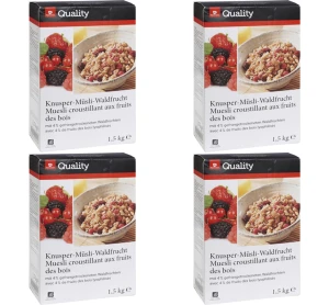 TGQ Crunchy z owocami leśnymi 1,5kg X4