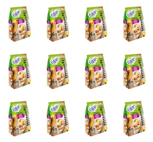 Fitella Musli chrupkie tropikalne z papają, ananasem, bananem i nasionami chia 300g X12