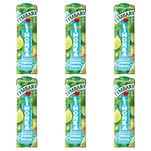 Tymbark Owoce Świata Napój wieloowocowy limonka 1 l X6