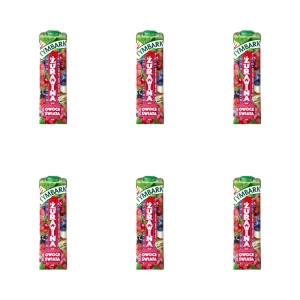 Tymbark Owoce Świata Napój wieloowocowy żurawina 1 l X6