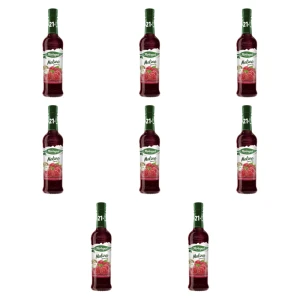 Herbapol syrop owocowy suplement diety malina z witaminami C,D, B6 i cynkiem 420 ml X8