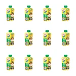 Hortex Leon i Przyjaciele Przekąska mus 100% owoców jabłko, banan, kiwi saszetka 100g X12