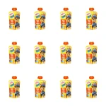 Hortex Leon i Przyjaciele Przekąska mus 100% owoców jabłko, banan, mango saszetka 100g X12