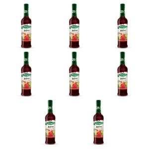 Herbapol syrop owocowy suplement diety malina z kwiatem lipy z wit. D, C, B6 i cynkiem 420 ml X8