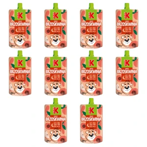 Kubuś Mus Brzoskwinia Jabłko 200g X10