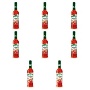 Herbapol syrop owocowy suplement diety truskawka-rabarbar z wit. D, C, B6 i cynkiem 420ml X8