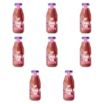 Hortex Przetarte Smoothie jabłko, banan, czerwone winogrona, wiśnia, aronia, burak z dodatkiem rozdrobnionego siemienia lnianego 250ml X8