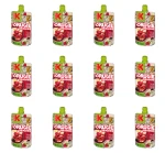 Kubuś Mus Drugie śniadanie jabłko banan aronia malina kasza manna 100 g X12
