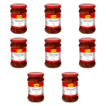 TOPSELLER Pomidory suszone połówki w oleju z ziołami 270g/150g X8