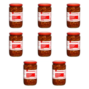 TGE Pomidory suszone paski w oleju z ziołami 650 g X8