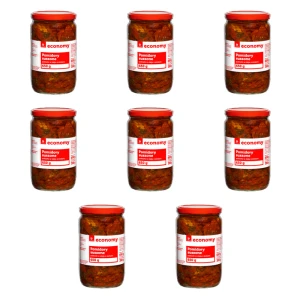 TGE Pomidory suszone połówki w oleju z ziołami 650g X8