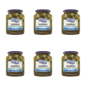 Ogóki konserwowe z czosnkiem Provitus 640G X6