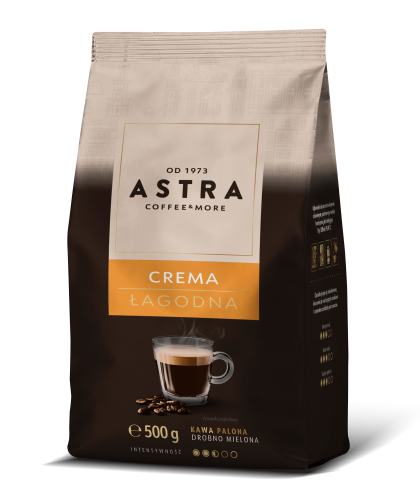 Kawa mielona crema łagodna Astra 500g