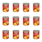 Brzoskwinie Krojone w Syropie - Połówki Brzoskwiń w Puszce 850 ml Rolnik X12