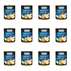 Gruszki połówki w lekkim syropie 820 g Helcom X12