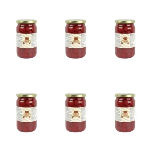 Il Conte Czereśnie koktajlowe czerwone drylowane bez ogonków w syropie 750g X6