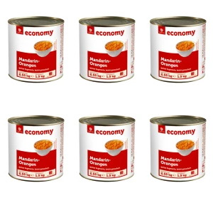 TGE Mandarynki całe segmenty w lekkim syropie 2,55 kg X6
