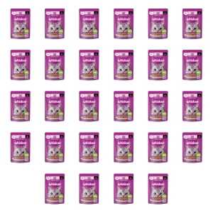 Whiskas Saszetka Sos z łososiem 85 g X28